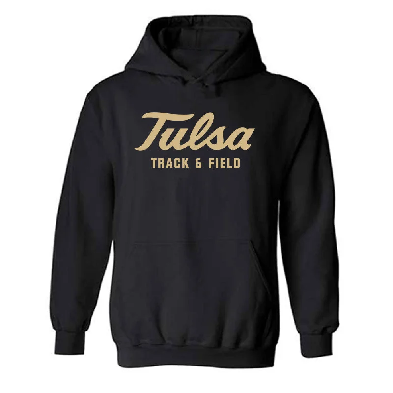 Tulsa - NCAA Women's Track & Field : Gabbie Washington - Classic Shersey Hooded Sweatshirt Hoodie with Hem Fringe Bohemian Relaxed Tulsa - NCAA Women's Track & Field : Gabbie Washington - Classic Shersey Hooded Sweatshirt Hoodie with Hem Fringe Bohemian Relaxed