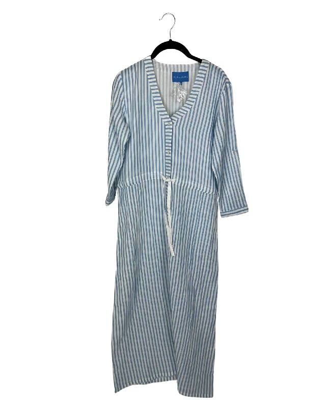 Blue And White Adjustable Waist Dress - Size 0/2, 12/14 and 16 Tunics Business professional