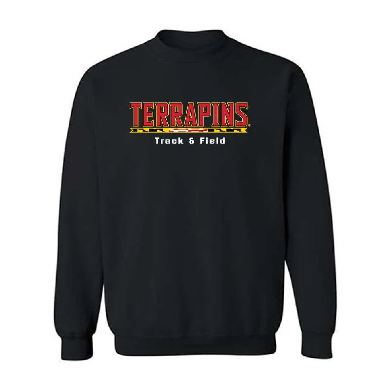 Maryland - NCAA Women's Track & Field : Kanai Bey - Classic Shersey Crewneck Sweatshirt Hoodie with Pattern Geometric Abstract Maryland - NCAA Women's Track & Field : Kanai Bey - Classic Shersey Crewneck Sweatshirt Hoodie with Pattern Geometric Abstract