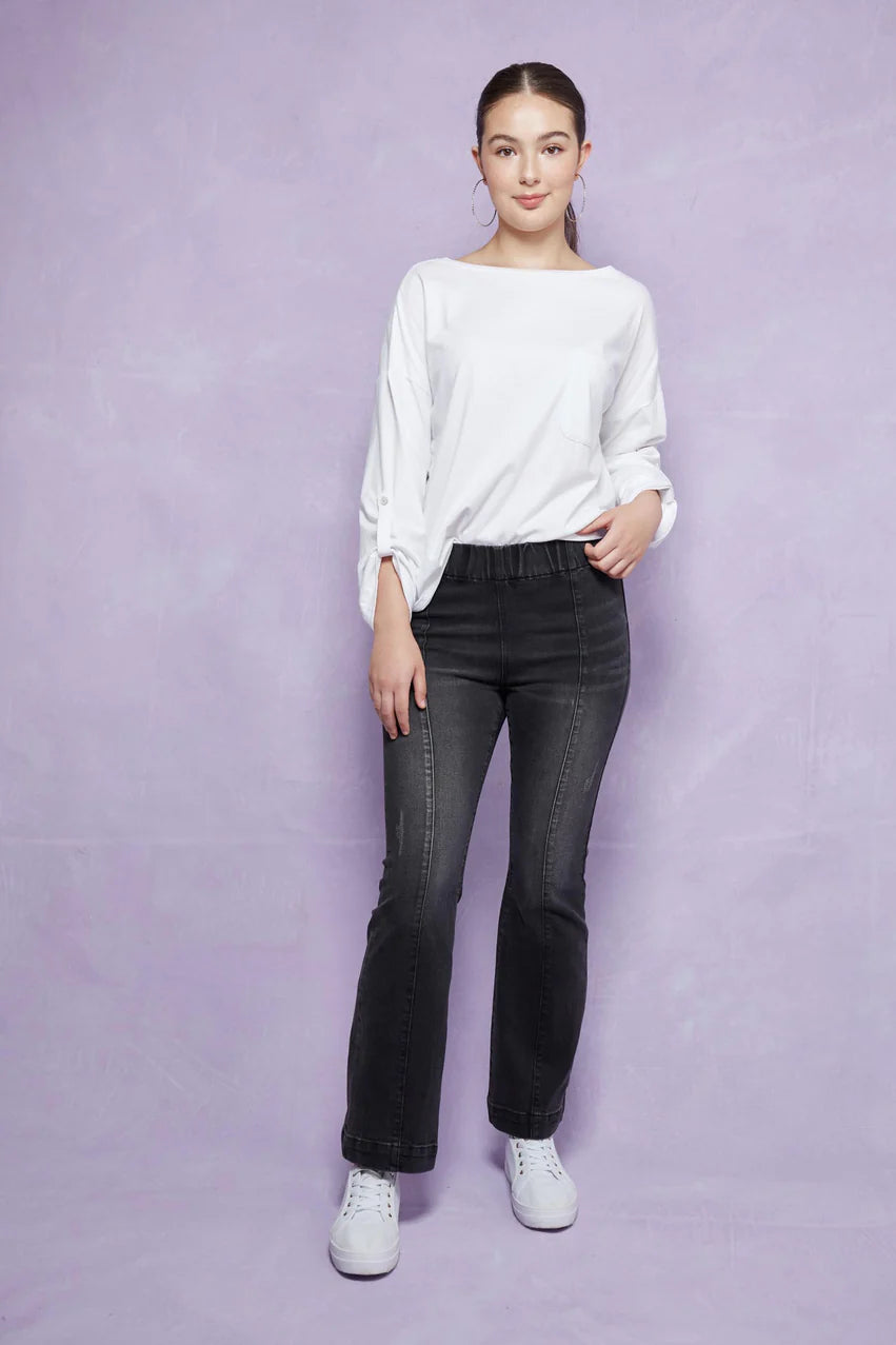 Edie denim pants Relaxed Casual Leggings