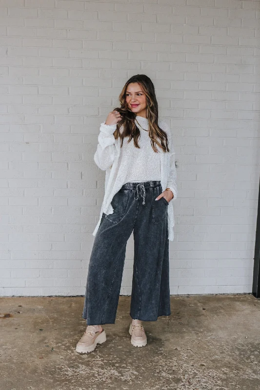 Boho Spirits Wide Leg Pants -7 Colors Casual Drawstring Pants