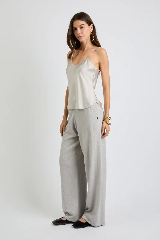 + Beryll Lena Silk Cashmere Pants | Oyster Lightweight Linen Pants