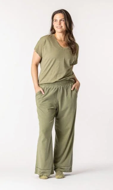 Organic Cotton Lounge Pants Classic Flared Pants