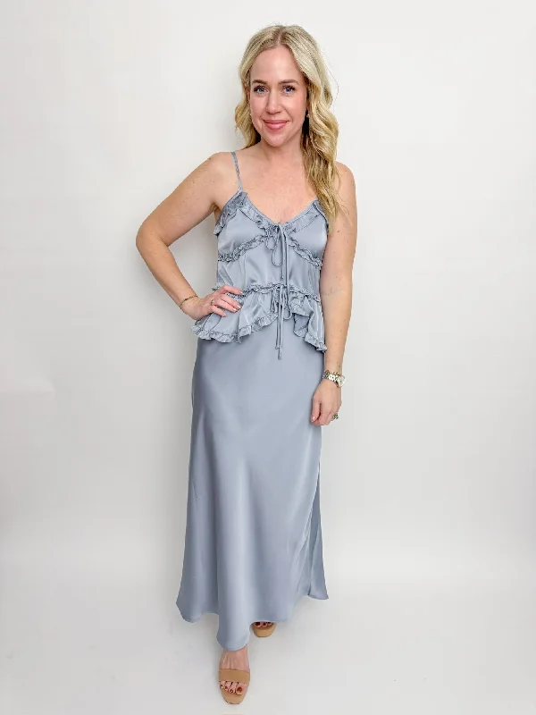 El Sol Slip Maxi Skirt casual skirt length