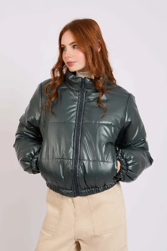 Women Jacket  Cropped Puffer  Black Appliqued Jacket Beaded Jacket Sequined Jacket