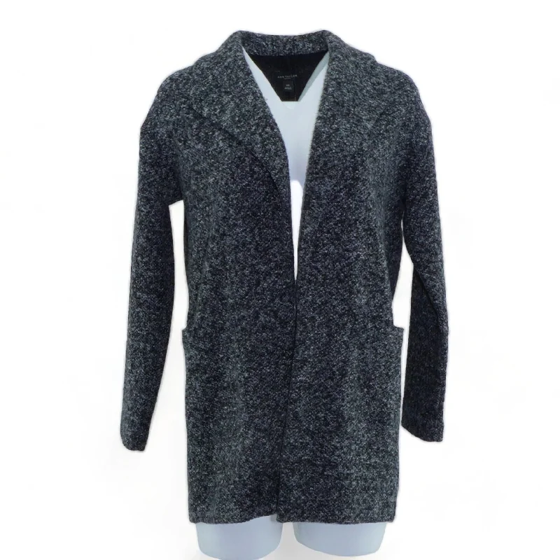 Gray MiscCardigan Sweater Plaid Sweater Polka Dot Checkered