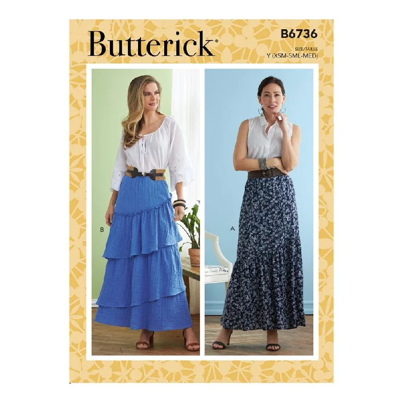Butterick Pattern B6736 Misses' Skirts mini skirt trendy