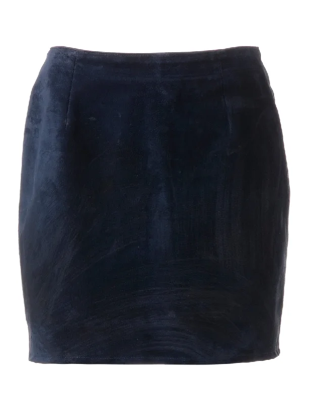 Label Robyn Mini Suede Skirt high slit skirt