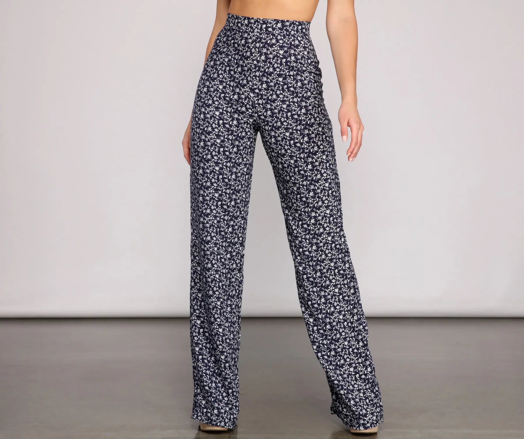 Boho Beauty Wide-Leg Pants Relaxed Linen Pants