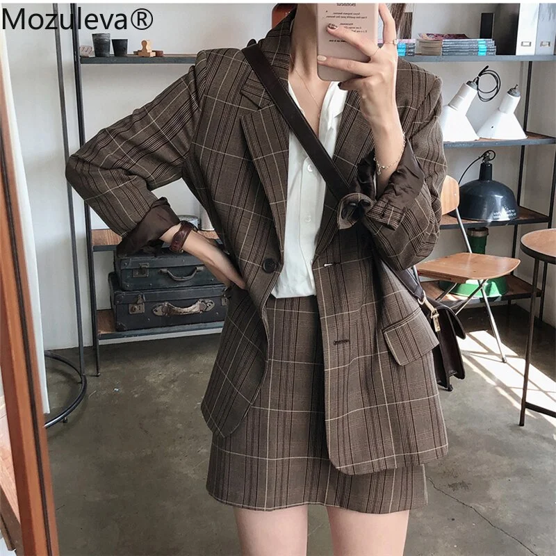 Mozuleva Two-piece Plaid Blazer Suit Women Single-breasted Jacket & Pencil Skirt Women Skirt Suit Casual Blazer Set 2022 Autumn Collared Jacket Crew Neck Jacket Turtle Neck Jacket Mozuleva Two-piece Plaid Blazer Suit Women Single-breasted Jacket & Pencil Skirt Women Skirt Suit Casual Blazer Set 2022 Autumn Collared Jacket Crew Neck Jacket Turtle Neck Jacket