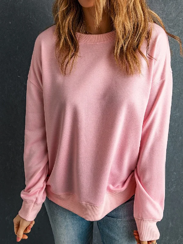 Lightweight Pink Sweater Tailored Straight A-Line