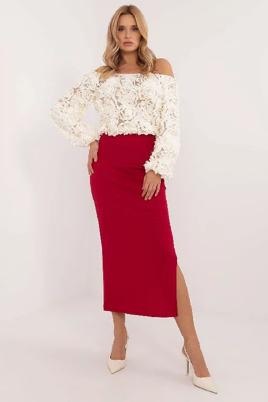 Skirt Italy Moda cashmere skirt fine