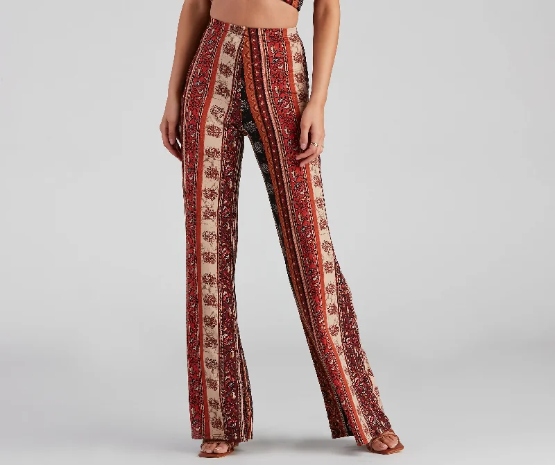 Desert Dreamer Wide-Leg Pants Stretch Fit Pants