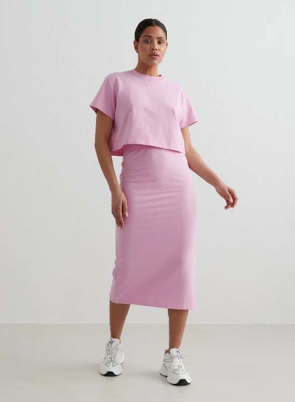Cotton Candy French Terry Skirt a-line skirt cut