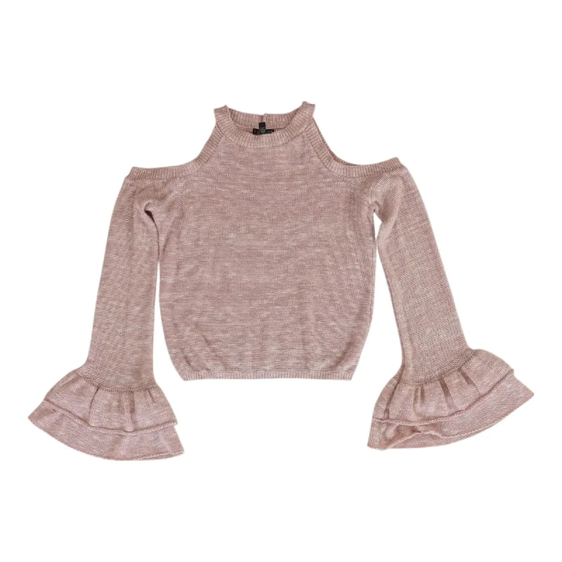 Pink Solid Sweater Velvet Chenille Corduroy