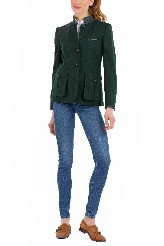 Shooting-Jacket from green loden with full-grain luxury leather Mesh Jacket Canvas Jacket Denim Jacket Shooting-Jacket from green loden with full-grain luxury leather Mesh Jacket Canvas Jacket Denim Jacket