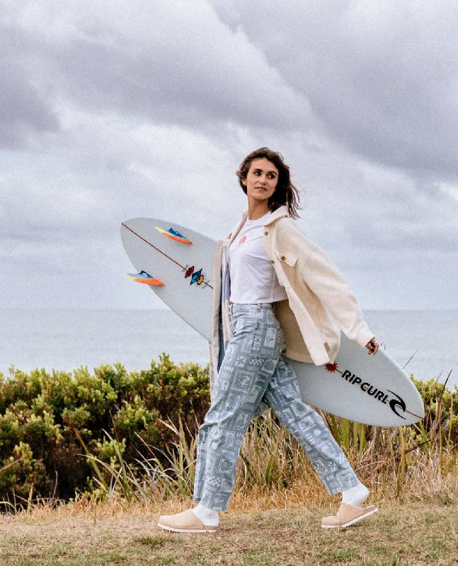 Beach Party Holiday Pant - Light Blue Comfy Cargo Trousers