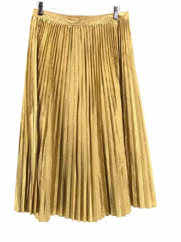 Jcrew Size 6 Gold Skirt spandex blend skirt