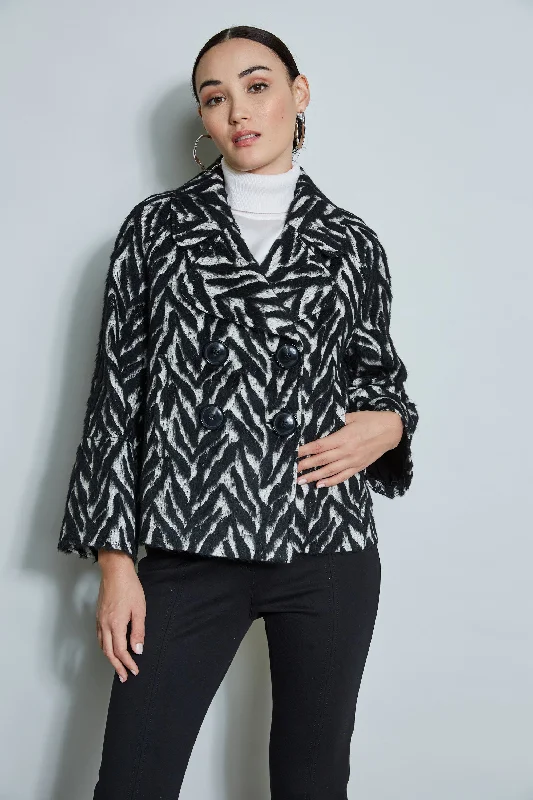 Wool Jacquard Jacket Anorak Shell Jacket Lightweight Jacket