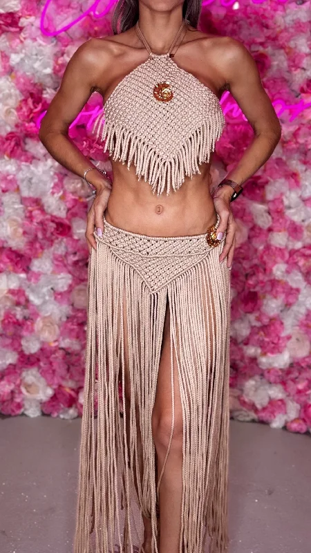 Pocahontas top and skirt set velvet skirt luxurious