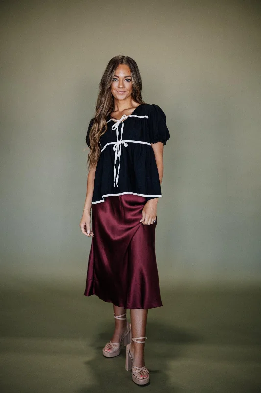 Emberli Silk Skirt corduroy skirt comfortable