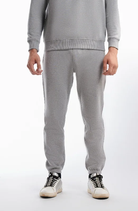 Fleece Joggers Pants - Ash Grey Classic Stretch Pants