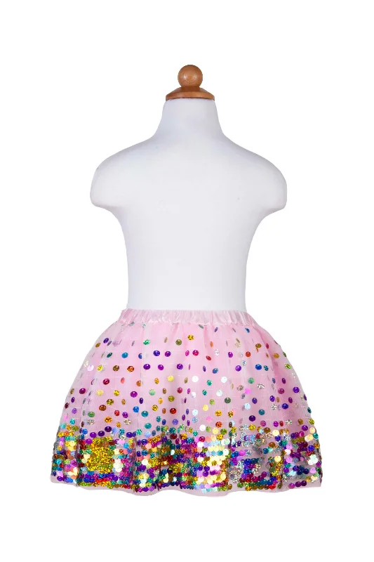 Great Pretenders Pink Party Fun Sequin Skirt wrap skirt elegant