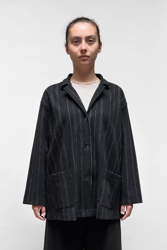 MAMA B - Relaxed Pinstripe Jacket Lace Jacket Ribbed Jacket Sequined Jacket