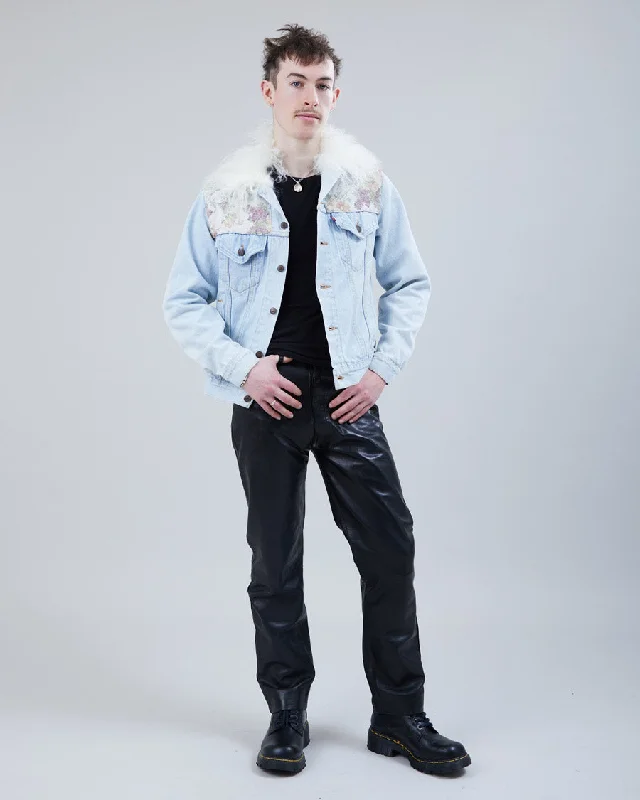 Rokit Originals Reworked Levi Unisex Jacket - S Front Pockets Side Pockets Patch Pockets Rokit Originals Reworked Levi Unisex Jacket - S Front Pockets Side Pockets Patch Pockets