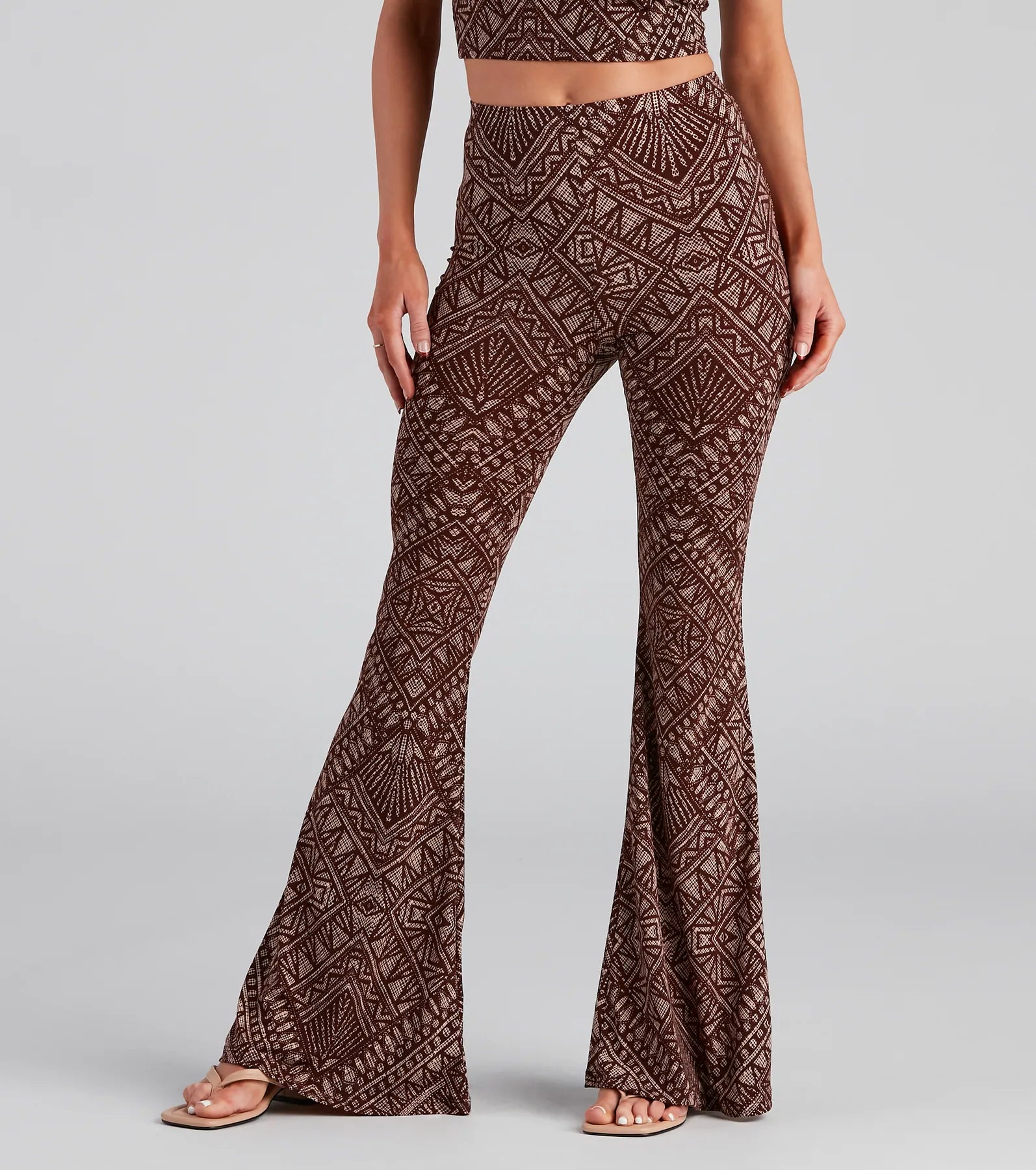 Desert Queen Boho Flare Pants Classic Bootcut Trousers