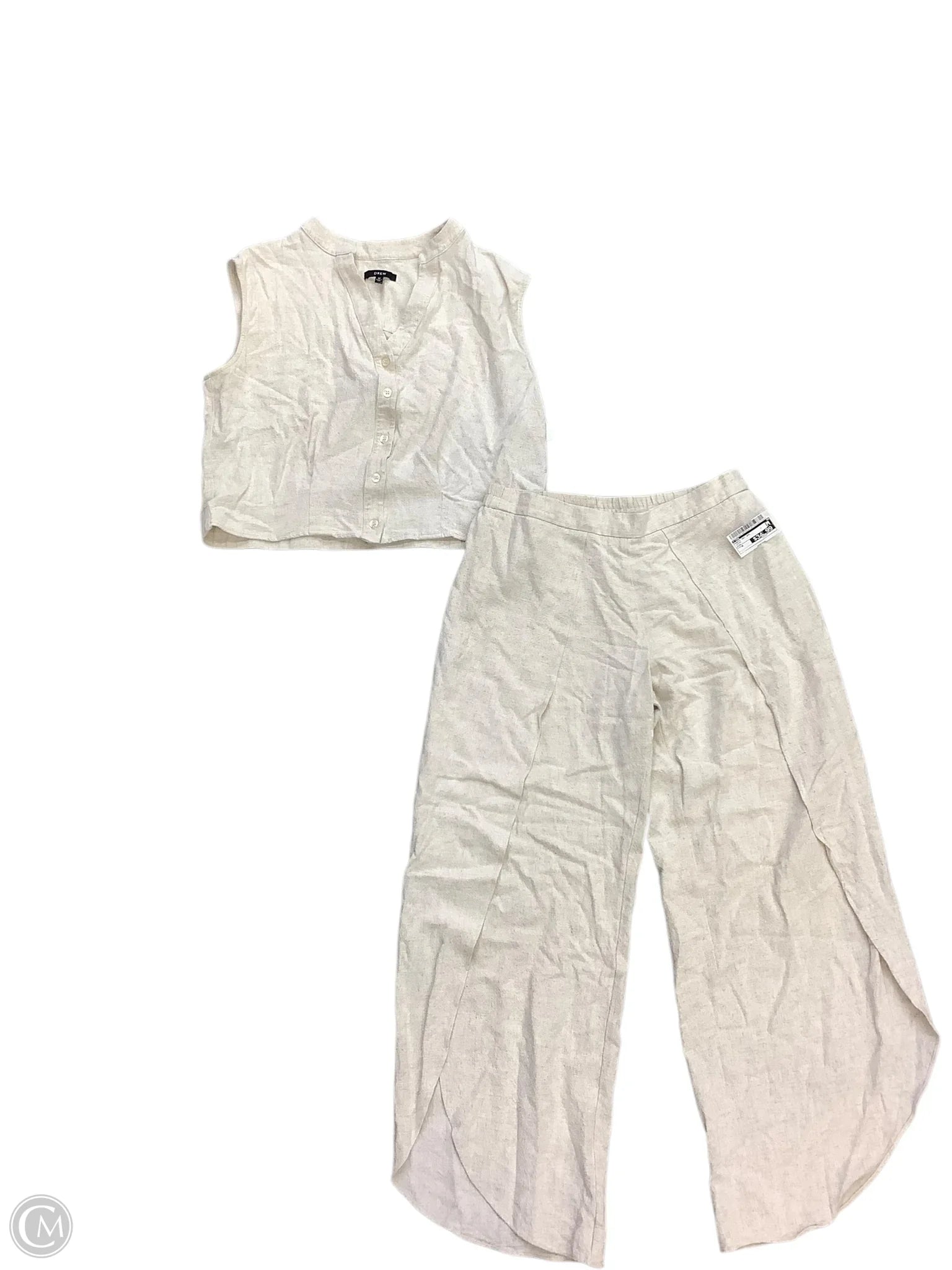 Pants Set 2pc By Cma In Cream, Size: M Trendy Work Pants