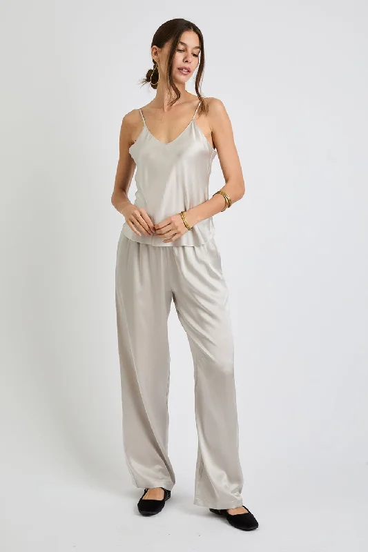 + Beryll Liz Silk Pants | Pearl Comfortable Cargo Pants
