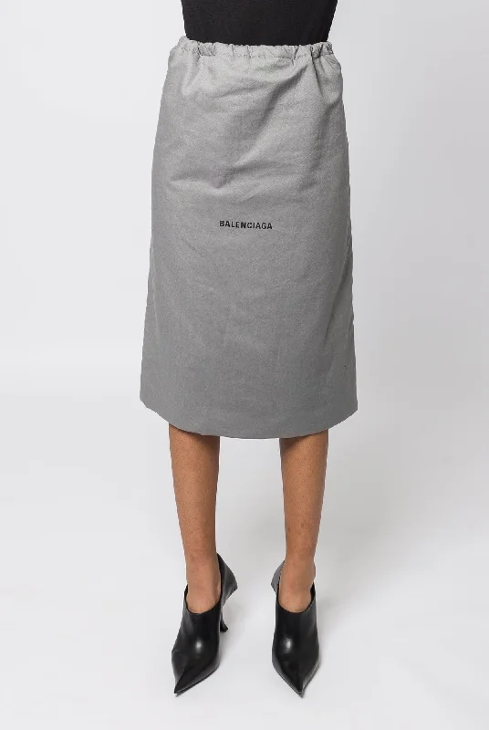 Balenciaga Shoe Bag Skirt belted skirt waist