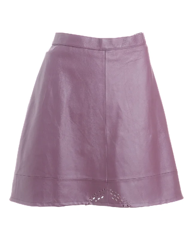 Label Roxy Mini Leather Skirt cashmere skirt fine