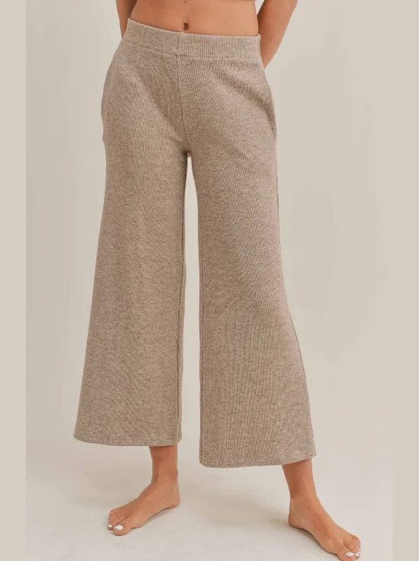 Novella Knit Pants Warm Wool Trousers