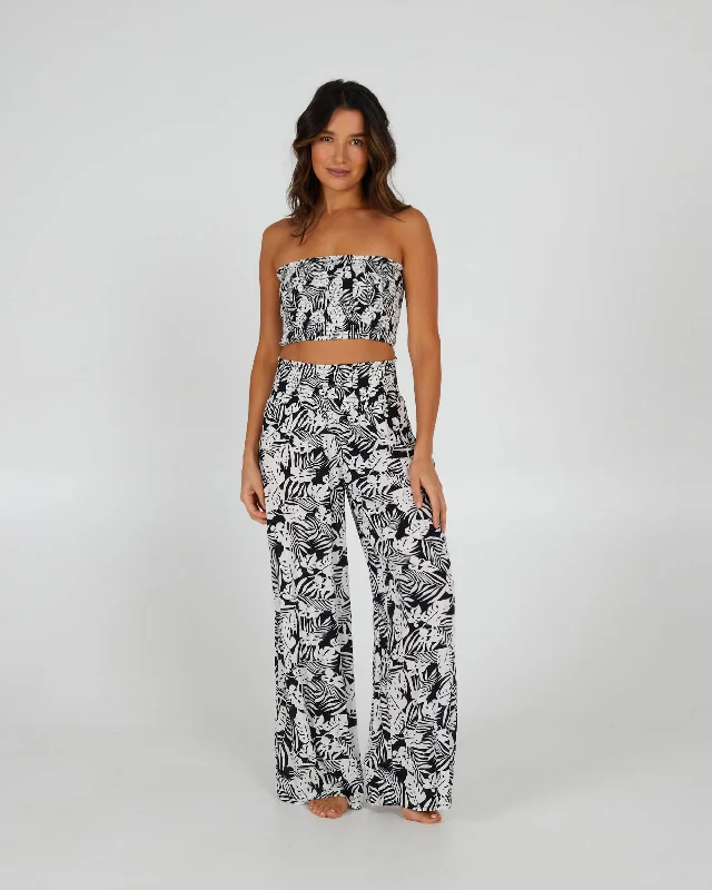 Mainland Beach Pant - Black Soft Cotton Pants