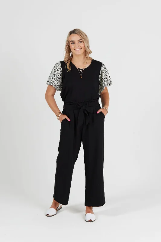 Lillian Pant Black Stylish Slim Trousers