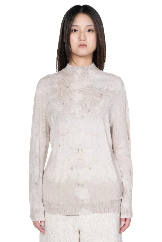 Dyed Sweater Sequined Glittery Shiny