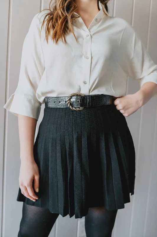 The Meyer Skirt by Heartloom - Black lace skirt elegant
