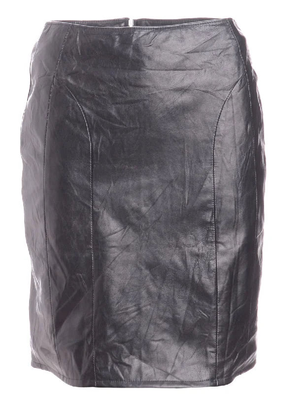 Label Roxy Mini Leather Skirt wool skirt breathable