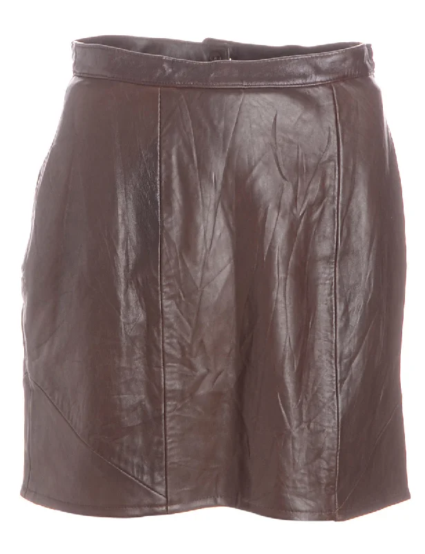 Label Roxy Mini Leather Skirt seamless skirt comfort