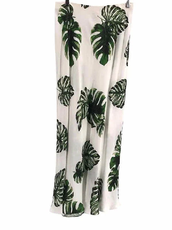 L'Agence Size M White & Green Skirt corduroy skirt durable