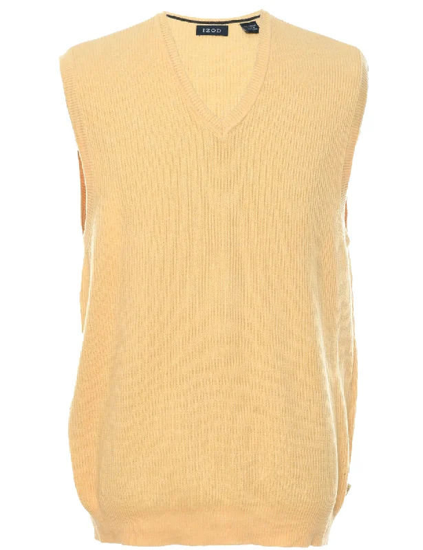 Izod Sweater Vest - L Cable Knit Ribbed Knit Lace Knit