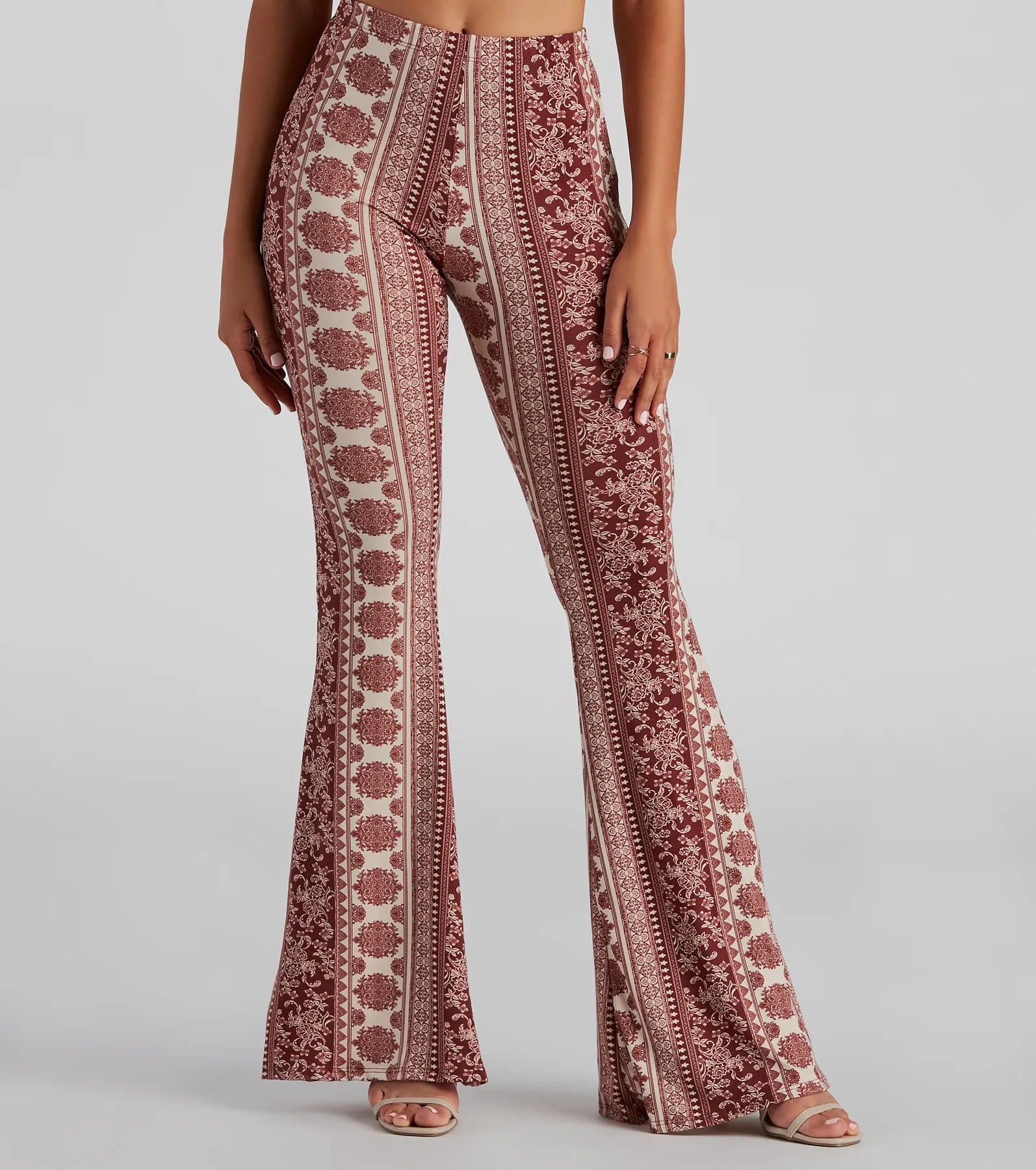 Vintage Bohemian Flared Pants Casual Sweatpants Style