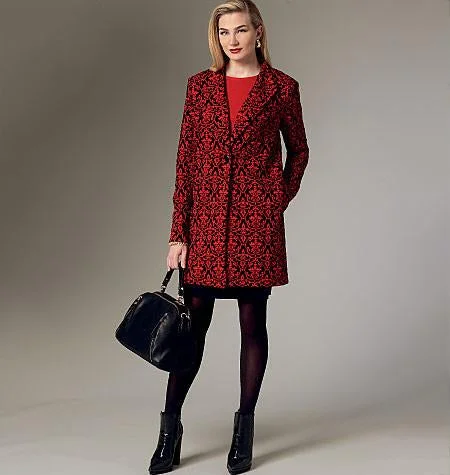 Vogue Pattern V9133 Misses' Jacket Fleece Jacket Down Jacket Feather Jacket