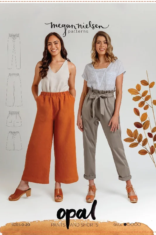 Opal Pants & Shorts - Megan Nielsen Patterns - Sewing Pattern Casual Lounge Pants