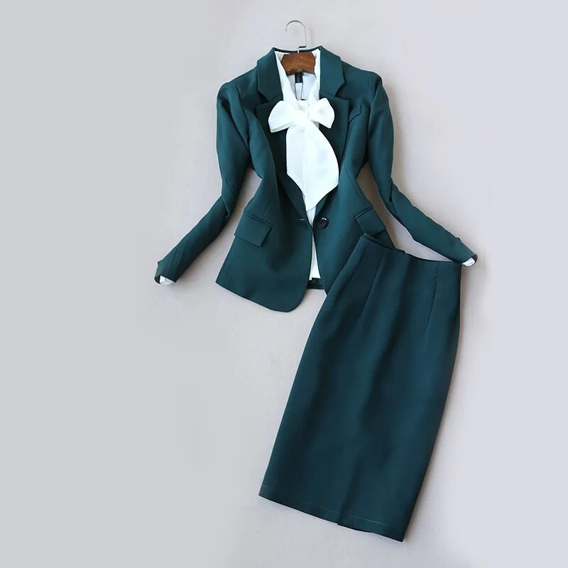 Office Lady Business Casual One Button Suit Blazer Skirt One Set Elegant Green Blazer Jacket + Bud Skirt Faux Fur Jacket Real Fur Jacket Shearling Jacket Office Lady Business Casual One Button Suit Blazer Skirt One Set Elegant Green Blazer Jacket + Bud Skirt Faux Fur Jacket Real Fur Jacket Shearling Jacket