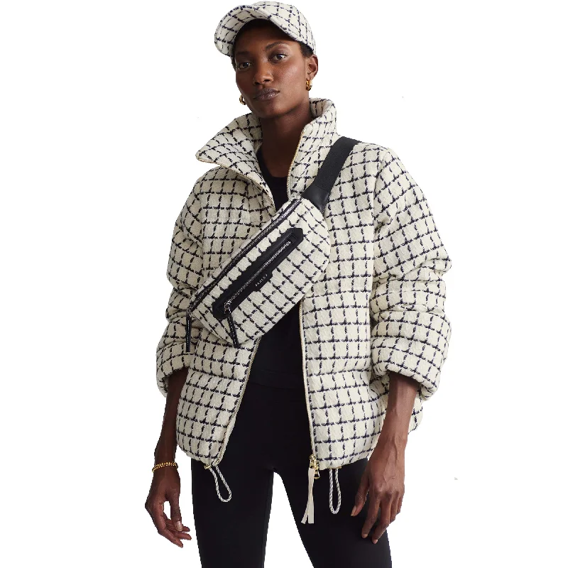 Varley Eugene Check Short Sleeve Womens Puff Jacket Lace Jacket Ribbed Jacket Sequined Jacket Varley Eugene Check Short Sleeve Womens Puff Jacket Lace Jacket Ribbed Jacket Sequined Jacket