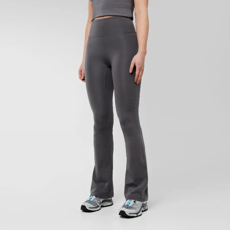 Second Skin Flare Pant | Grey Soft Cotton Pants