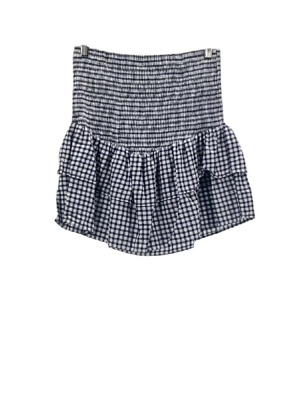 Nation Size S Navy & white Skirt a-line skirt cut